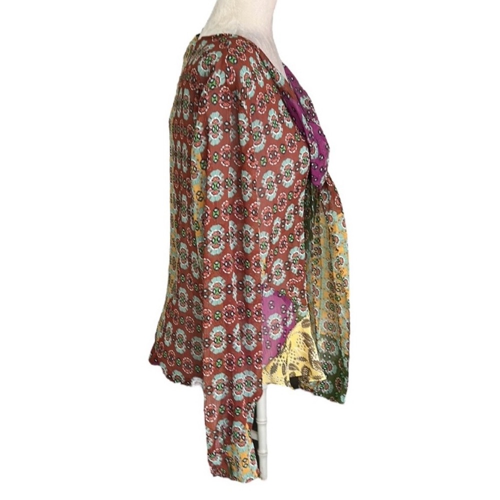 Zara | Multicolor Patterned Blouse - Picture 9 of 11